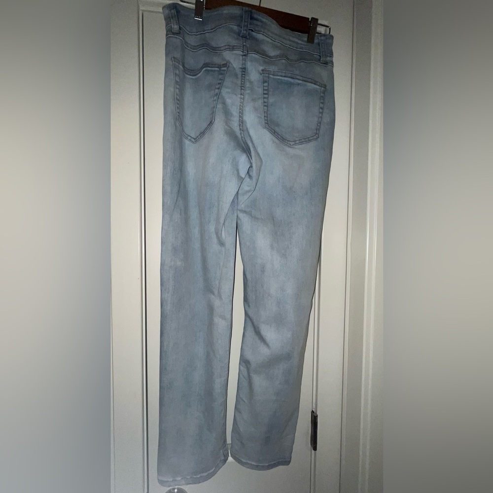 Distressed Light Blue Jeans - Picture 2 of 2